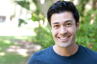 Man smiling