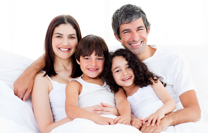 Family Smiling Together